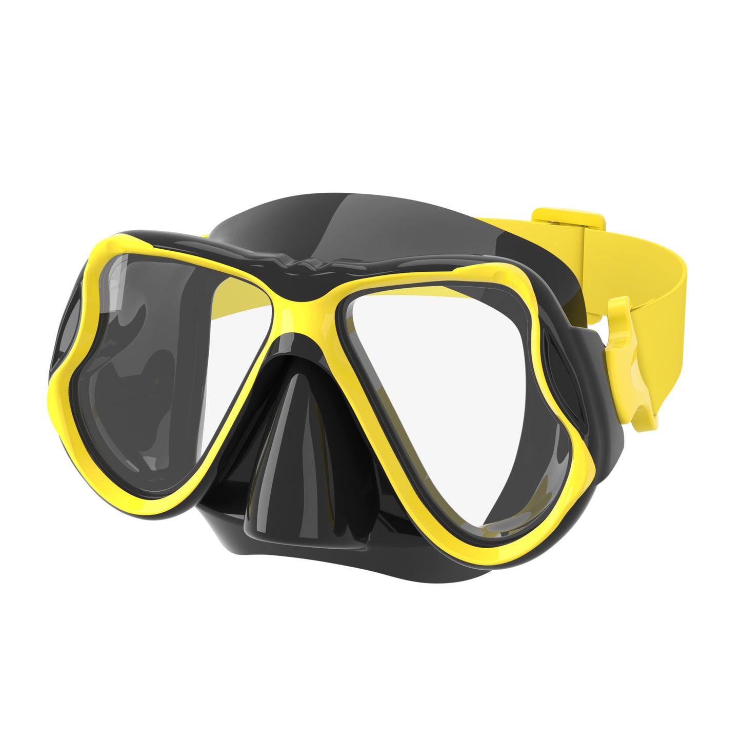 Hochwertige Tauchmaske mit Flexiblem Silikonrand und Breitem Sichtfeld Brehn