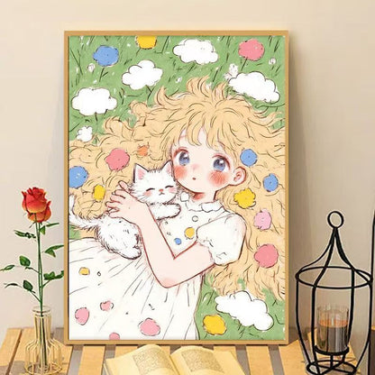 Verspielter Anime Kunstdruck Brehn