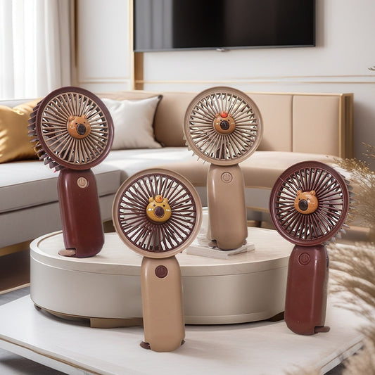Damen Tragbarer Handventilator mit Tiermotiv Brehn