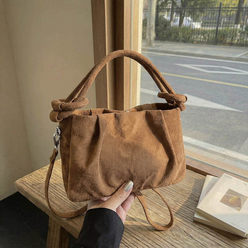 WoSoft Wildleder Hobo Tasche Brehn