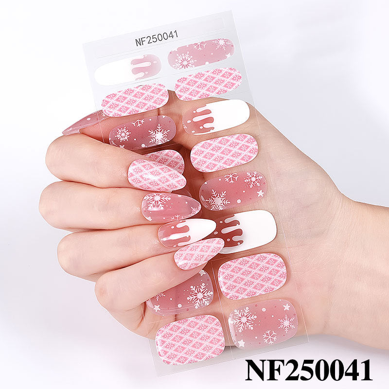 Festliche Nagelkunstaufkleber