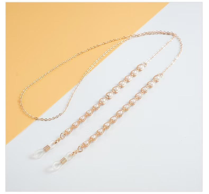 Elegante Perlen Brille Kette Brehn