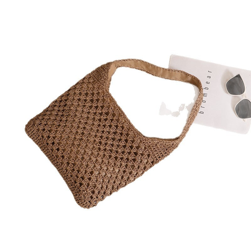 Damen Handtasche im Boho-Stil mit luftiger Häkelstruktur Brehn