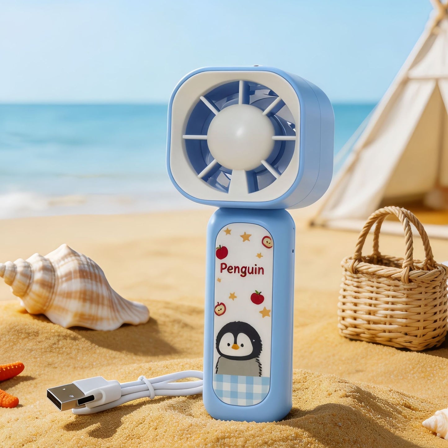 Damen Tragbarer Handventilator im verspielten Pandadesign Brehn