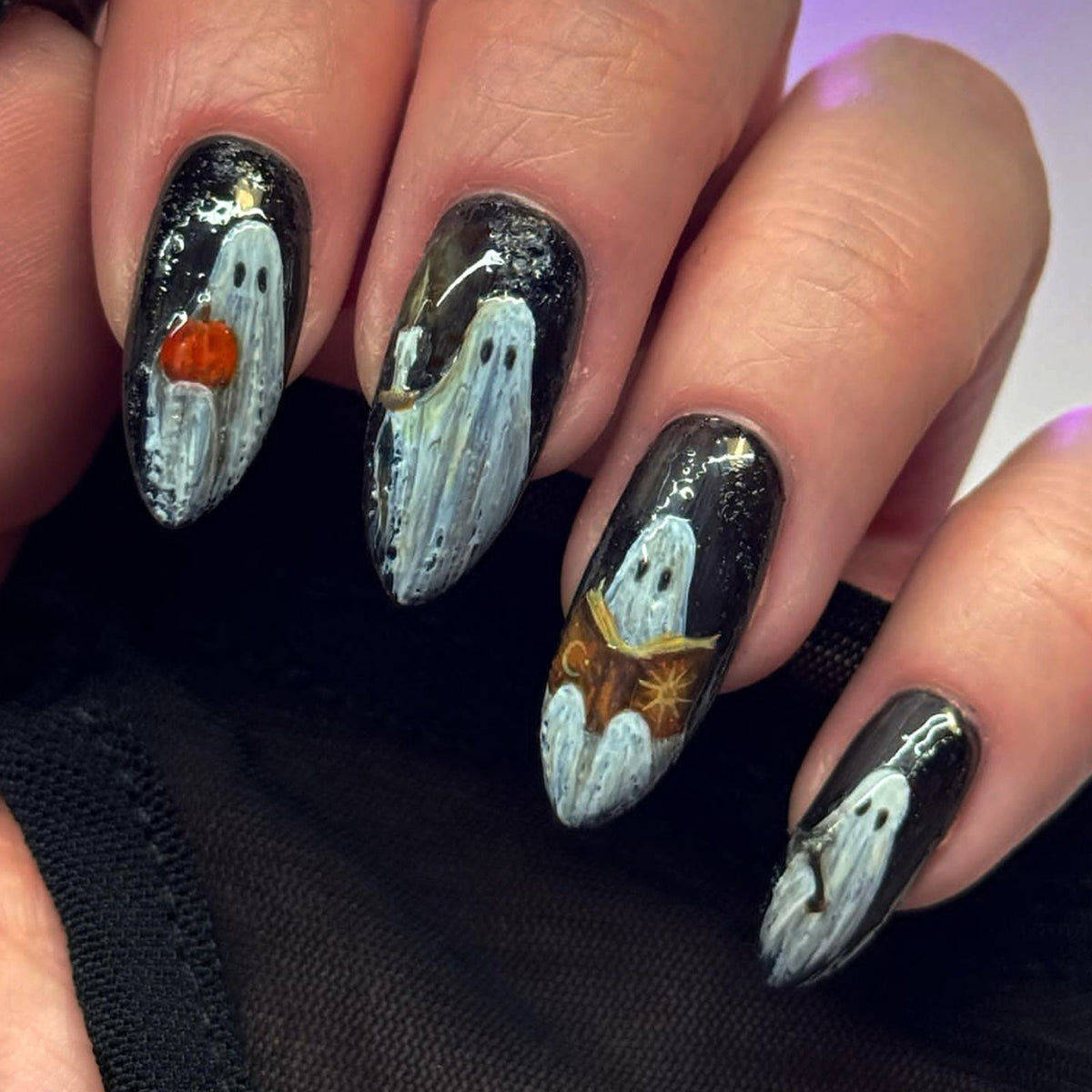 Künstliche Kunstnägel mit gruseligen Motiven Brehn
