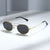 Damen Modische Oval-Sonnenbrille im minimalistischem Design Brehn