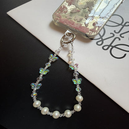 Eleganter Perlen-Charm-Schlüsselanhänger-Halter Brehn