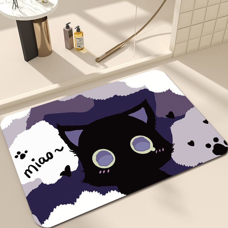Süßes Katzen-Design Badezimmermatte Brehn