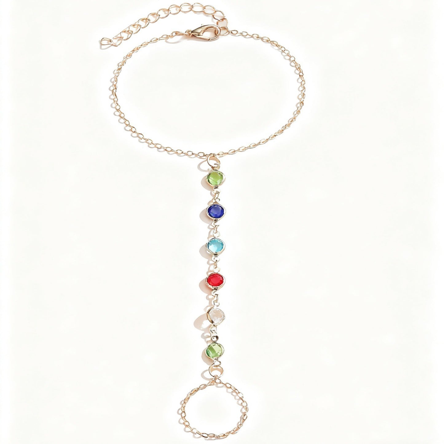 Buntes Edelstein Charme Armband Brehn