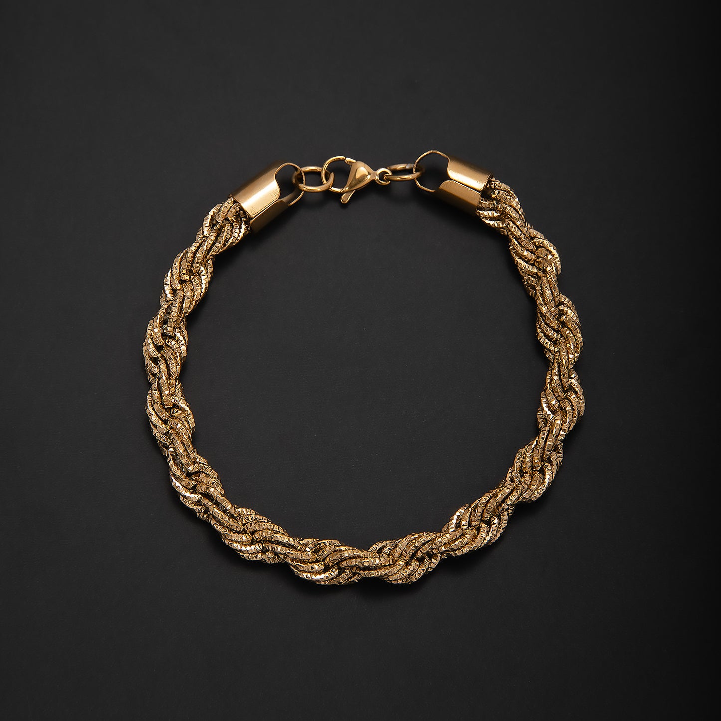 Geflochtenes Gold-Statement-Armband Brehn