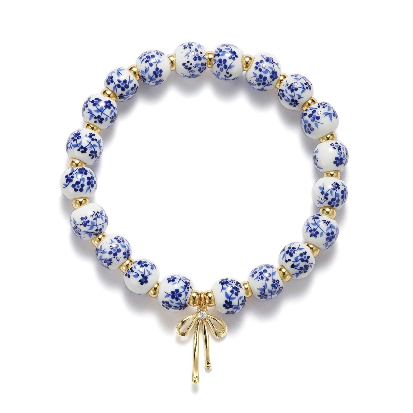 Florale Perlen-Charm-Armband Brehn