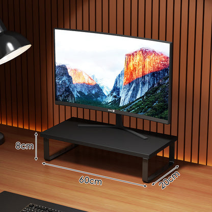 Erhöhter Holzoberfläche Metall Monitorständer mit Unterlage-Regal
