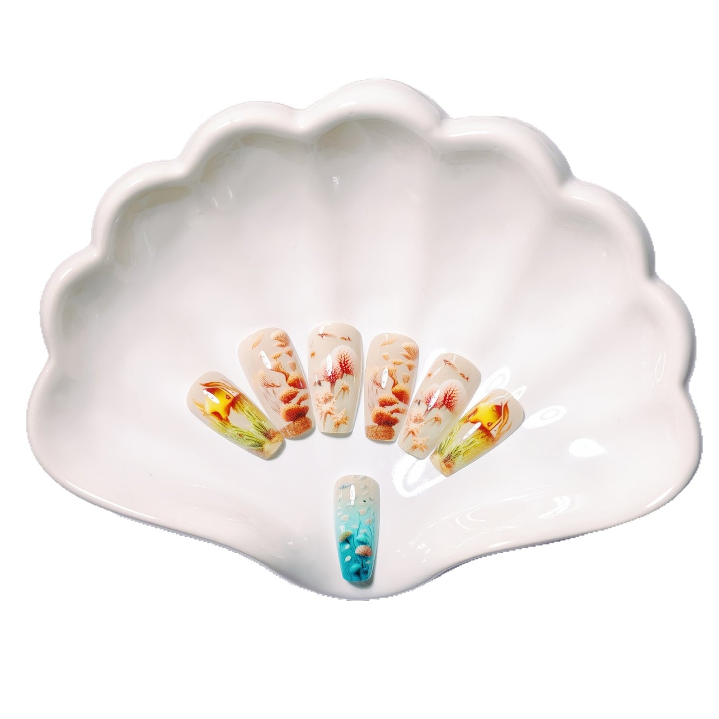Kunstnägel mit Maritimem Unterwasser-Motiv Brehn