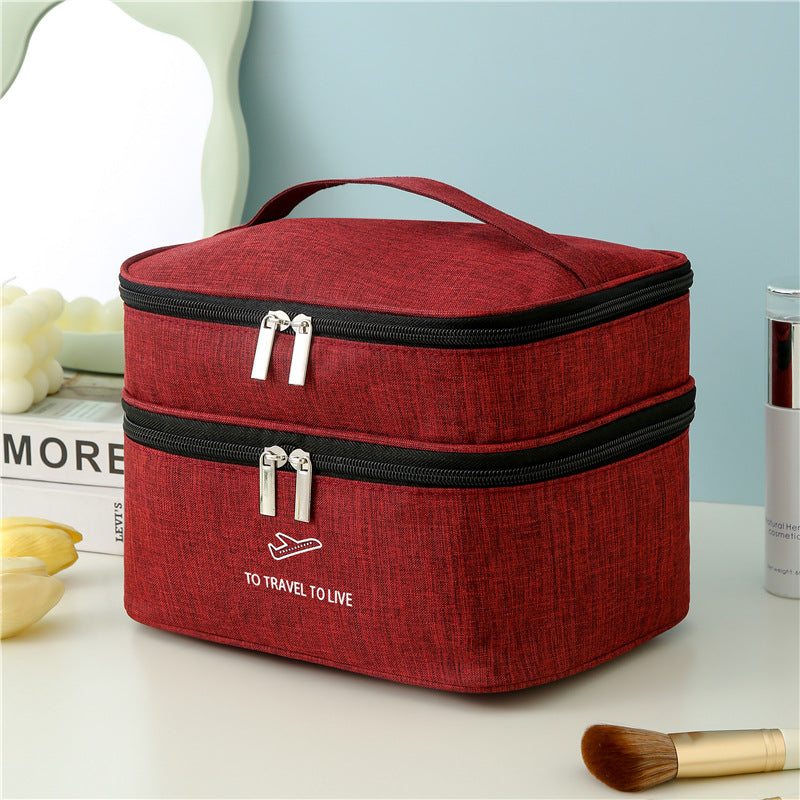 Dual-Layer Reise kosmetischeOrganizer Brehn