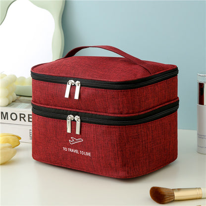 Dual-Layer Reise kosmetischeOrganizer Brehn