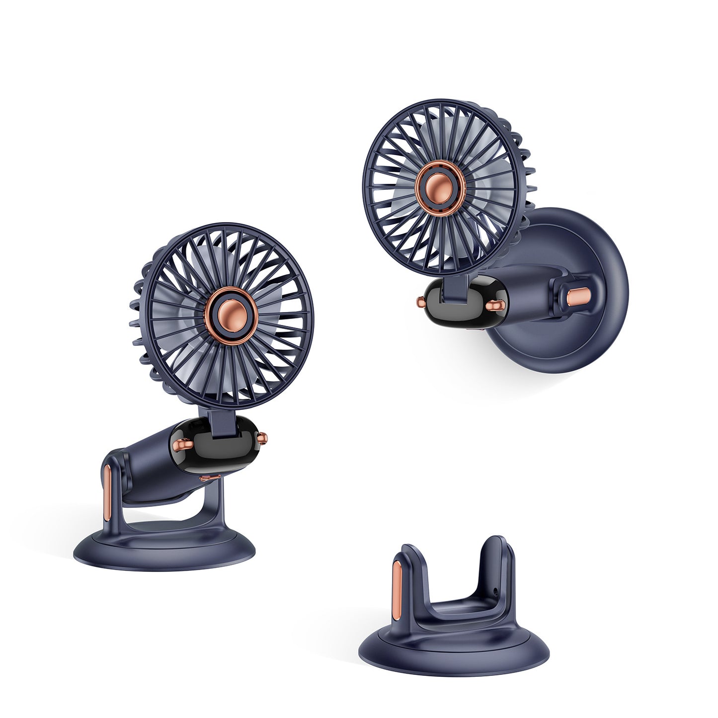 Tragbarer oszillierender Mini-Ventilator mit verstellbarem Halter Brehn