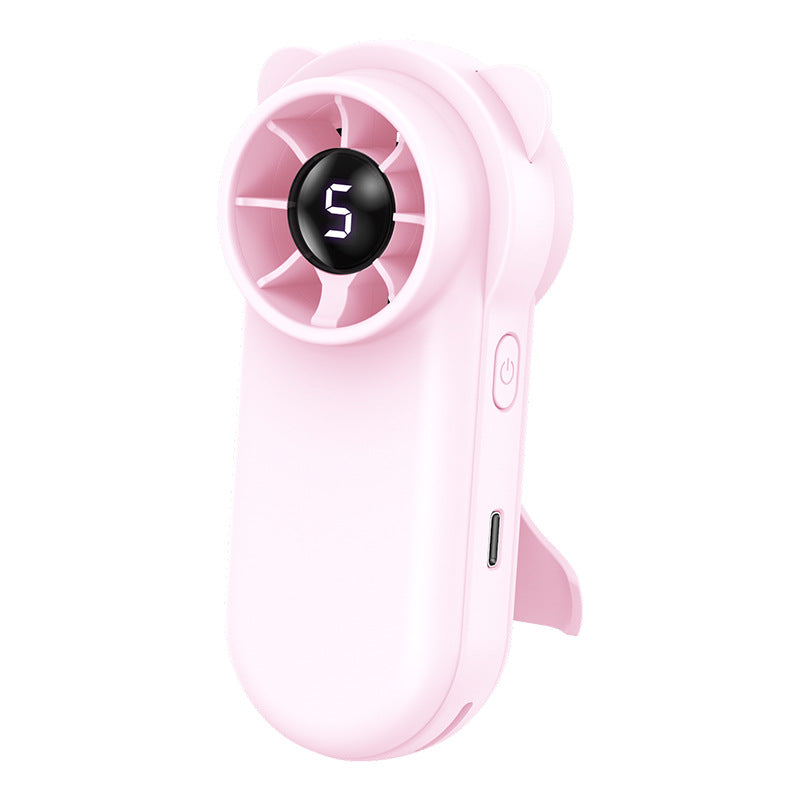Unisex Tragbarer Mini-Handventilator mit USB-Ladefunktion und tierischem Design Brehn