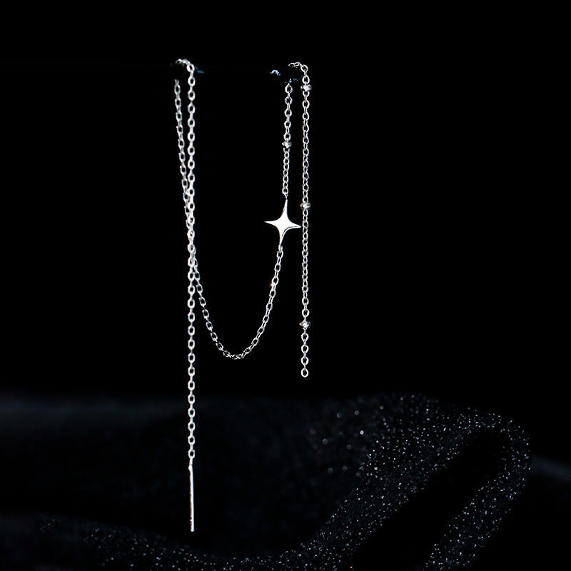 Elegante Y-Halskette mit Funkelndem Anhänger Brehn