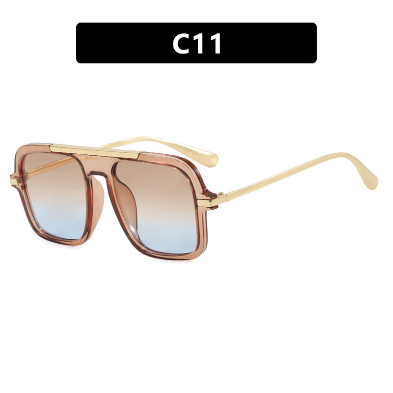Damen quadratische Sonnenbrille mit luxuriösem Metallrahmen und robusten Gläsern Brehn