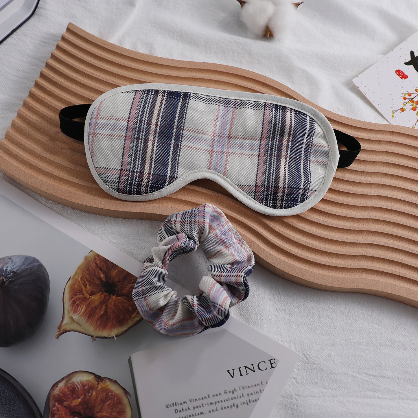 Unisex nan weich gepolsterte Schlafmaske mit verstellbarem Elastikband Brehn
