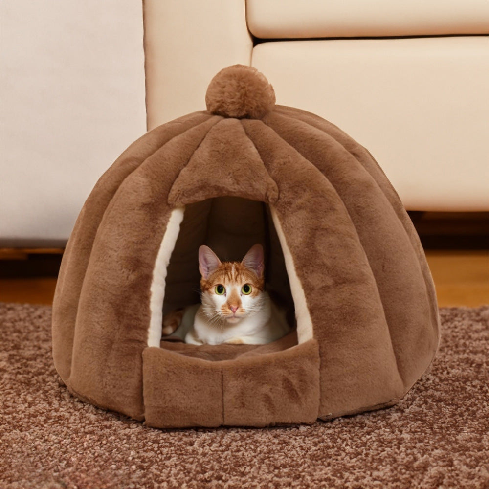 Kürbisförmiges Gemütliches Versteck Hundebett