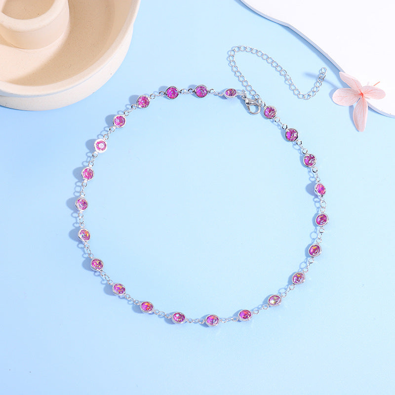 Funkelnde Kristall Choker Halskette Brehn