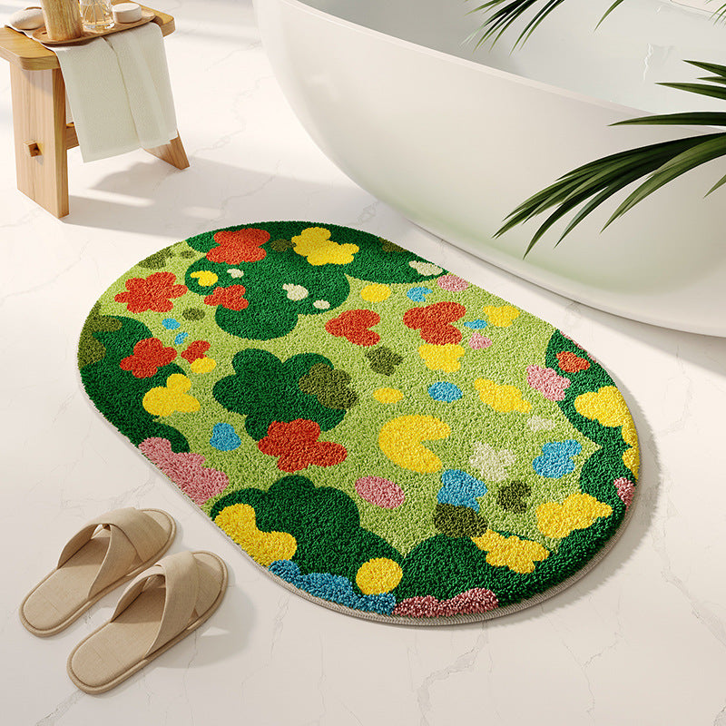 Weicher Floral Badteppich Brehn