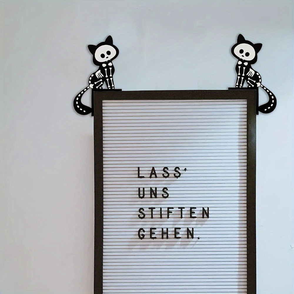 Filigranes Halloween-Regalhänger-Set mit Motiv-Silhouetten für Wand- und Regalvorsprünge