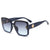 Damen quadratische Sonnenbrille mit gradienten Gläsern Brehn