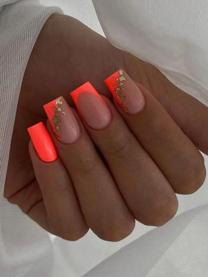 Elegant Glitter French Tip Nail Art Brehn