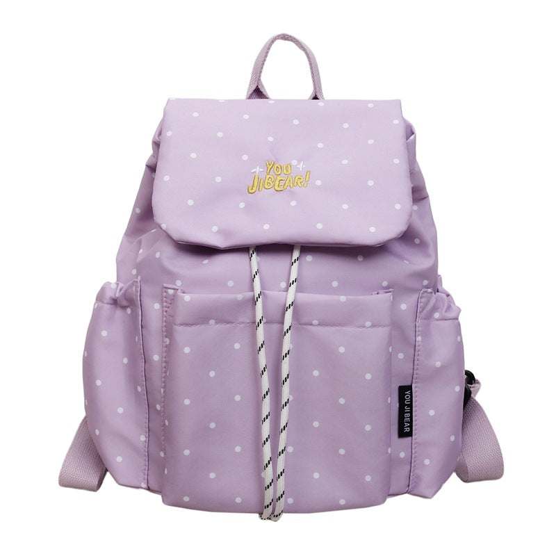 Stilvolle gepunktete bedruckte Rucksack Brehn