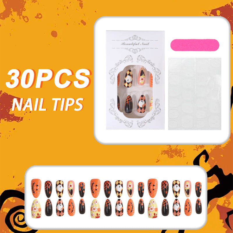 Kreative Halloween Press-On Nagelspitzen Brehn