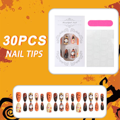 Kreative Halloween Press-On Nagelspitzen Brehn