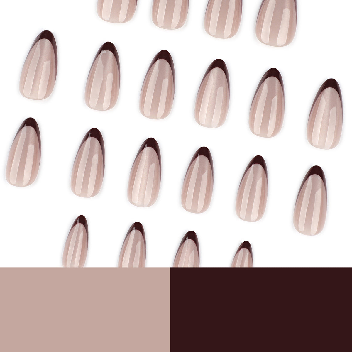 Künstliche Nagelkunst mit elegantem French-Tip Brehn