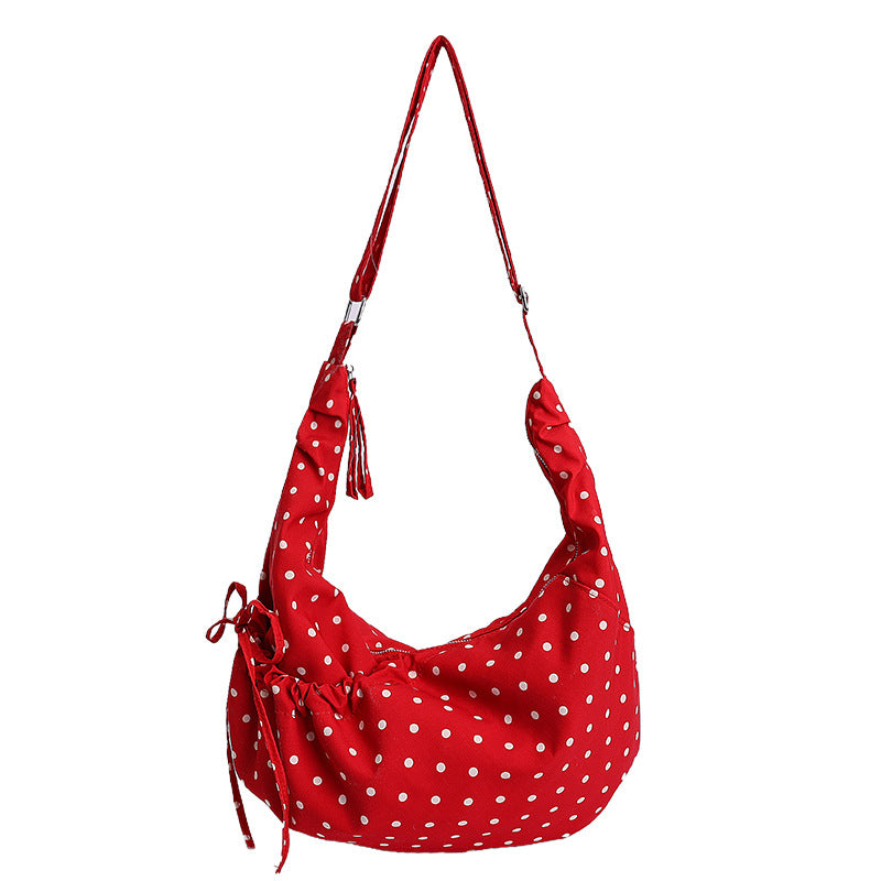 Punktemuster Schultertasche