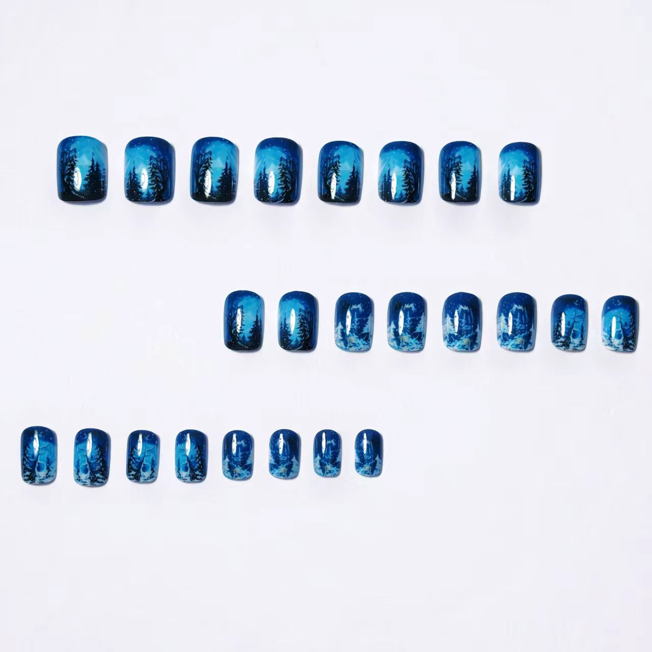 Kreatives Winter Nageldesign Brehn