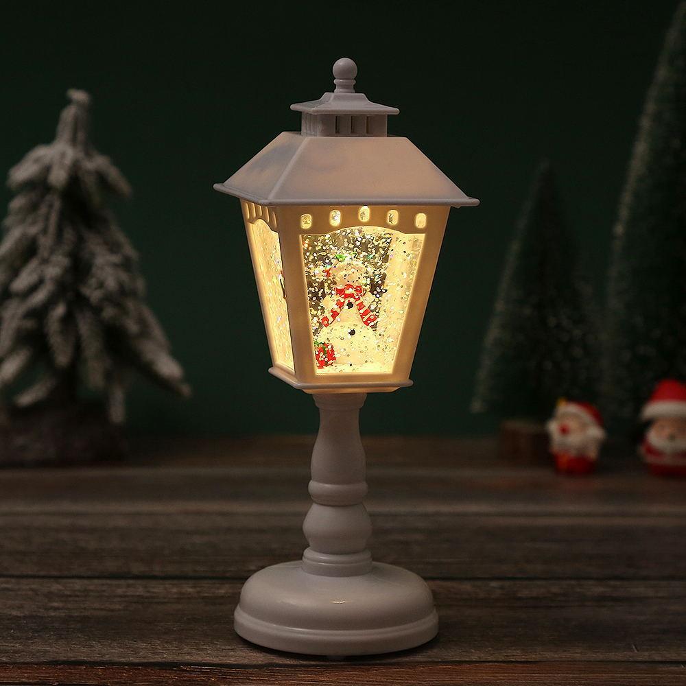 Nostalgische Weihnachtslaterne mit Santa Figur Brehn