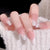 Elegante Marmor-Design Press-On Nägel Brehn