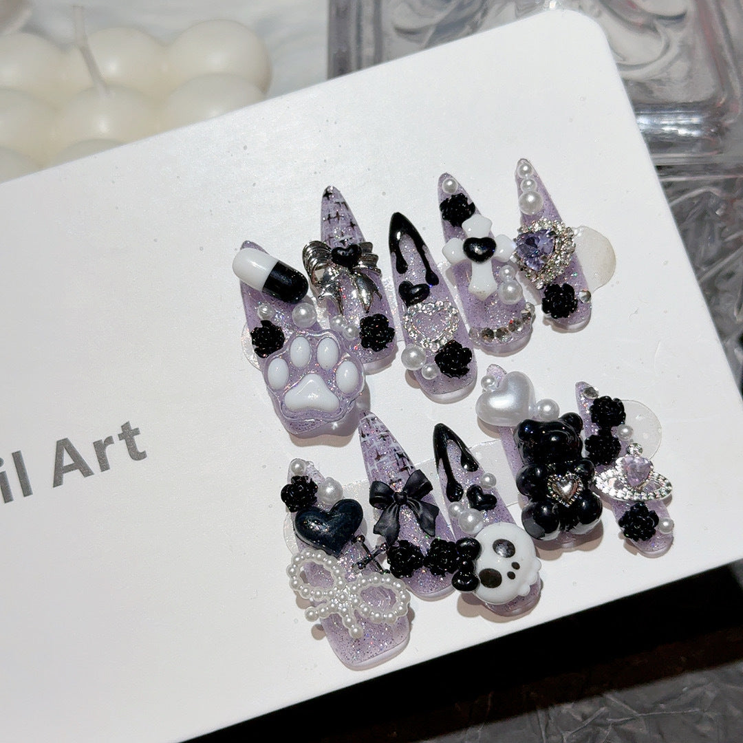 Dekoratives 3D Thema Nagelkunst Set