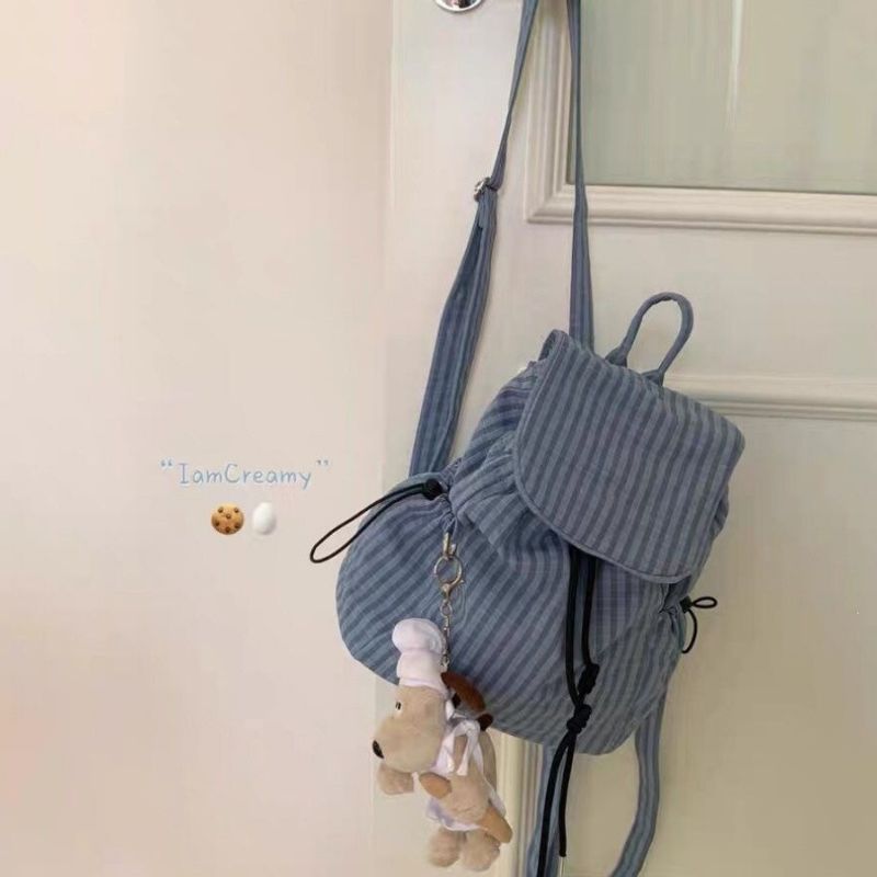 Gestreifter Casual Mini Rucksack Brehn