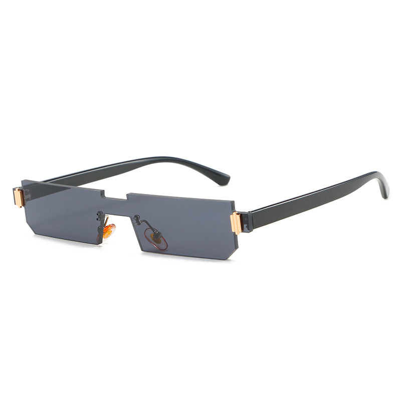 Damen modische geometrische Sonnenbrille mit feinem Rahmen Brehn