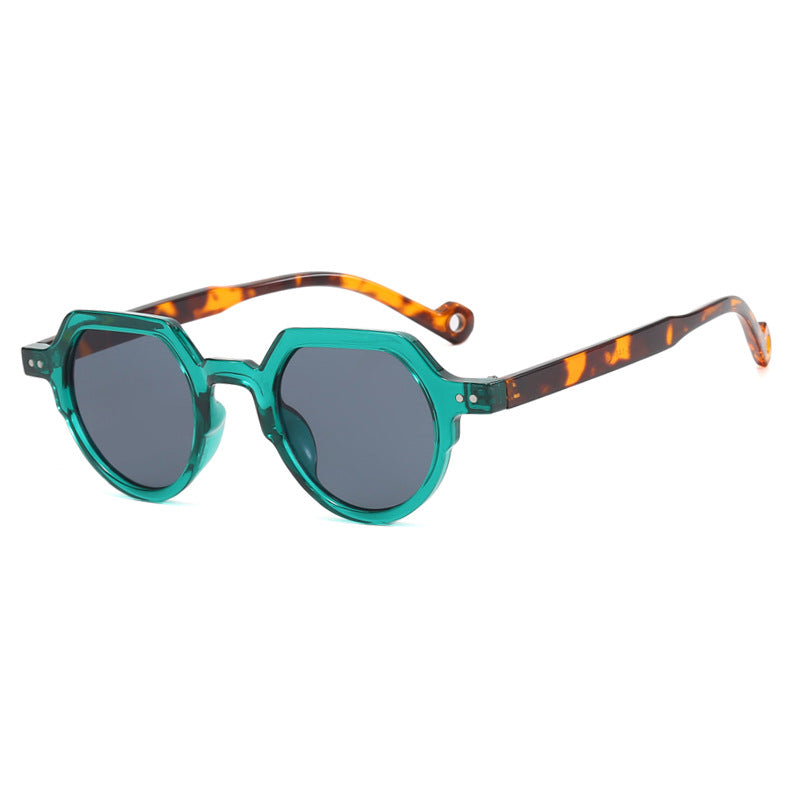 Damen geometrische Sonnenbrille mit schützendem UV-Filter und robustem Rahmen Brehn