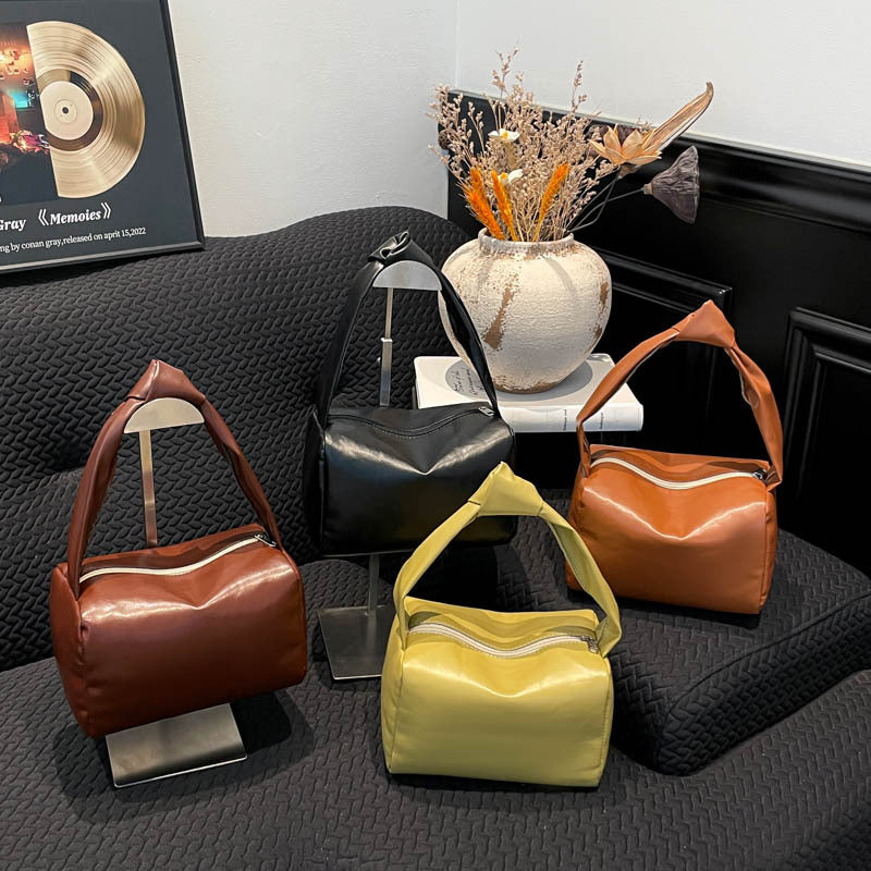 WoVintage-inspirierte strukturierte Handtasche Brehn