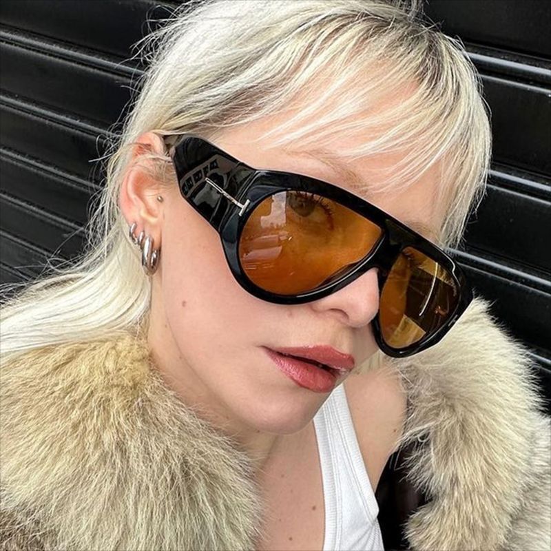 Damen modische oversized Sonnenbrille im Retro-Stil Brehn