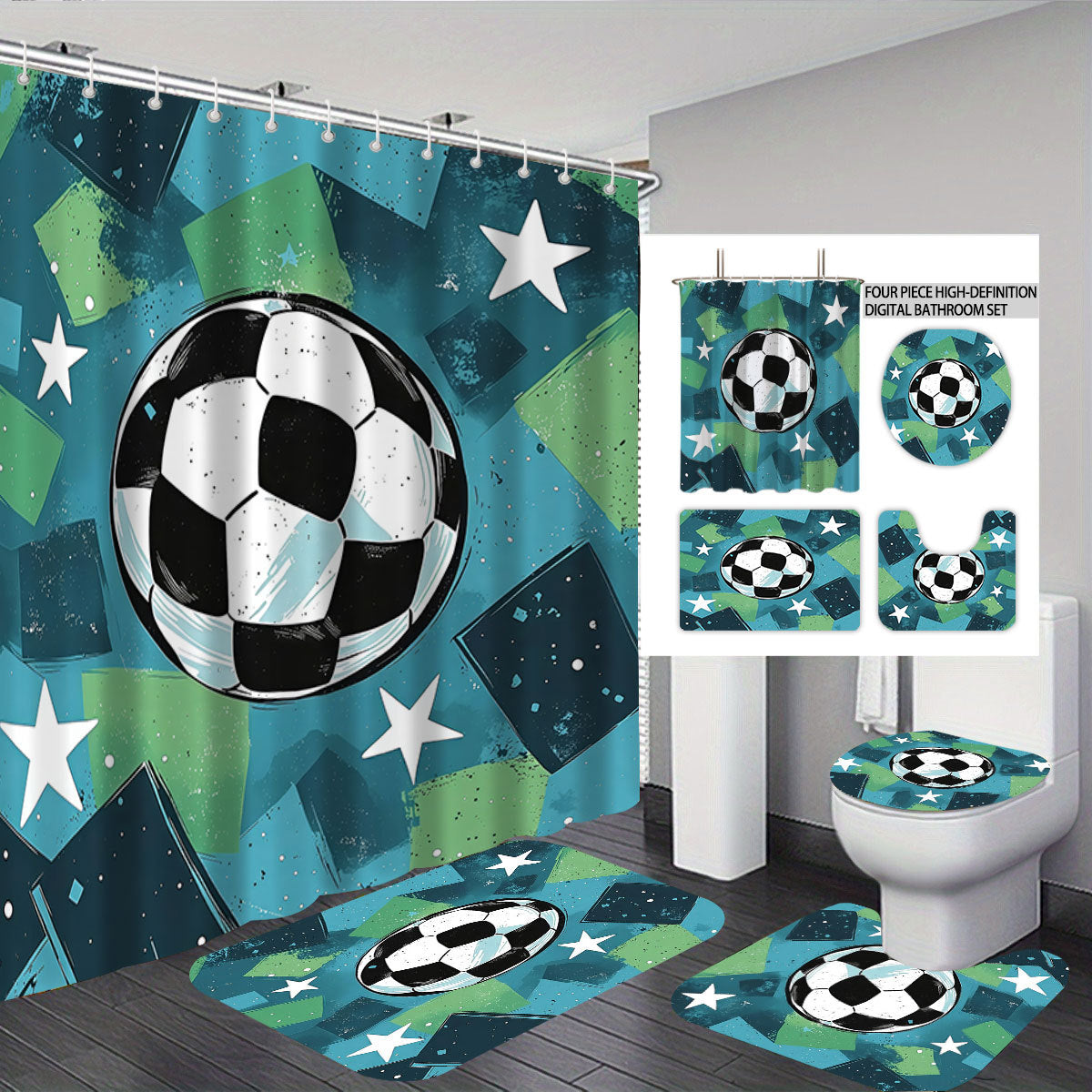 Basketball-Themen Badezimmer Dekor Set Brehn