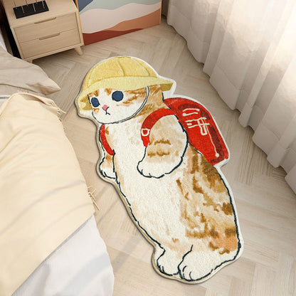 Cartoon Katzenförmiger Teppich Brehn