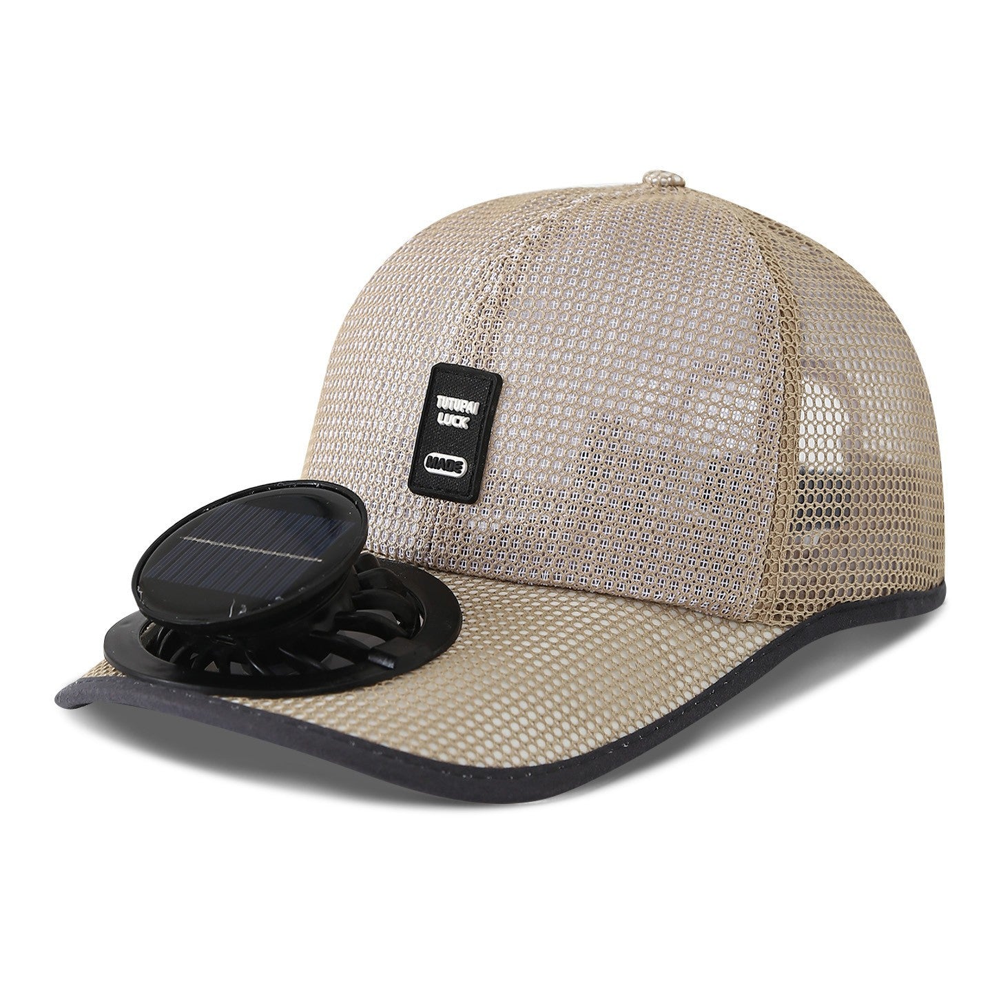 solarbetriebene Mesh-Baseballmütze mit abnehmbarem Frontlüfter Brehn