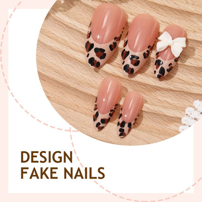 Kunstnagelset mit Glamourösen Leopardenmustern Brehn