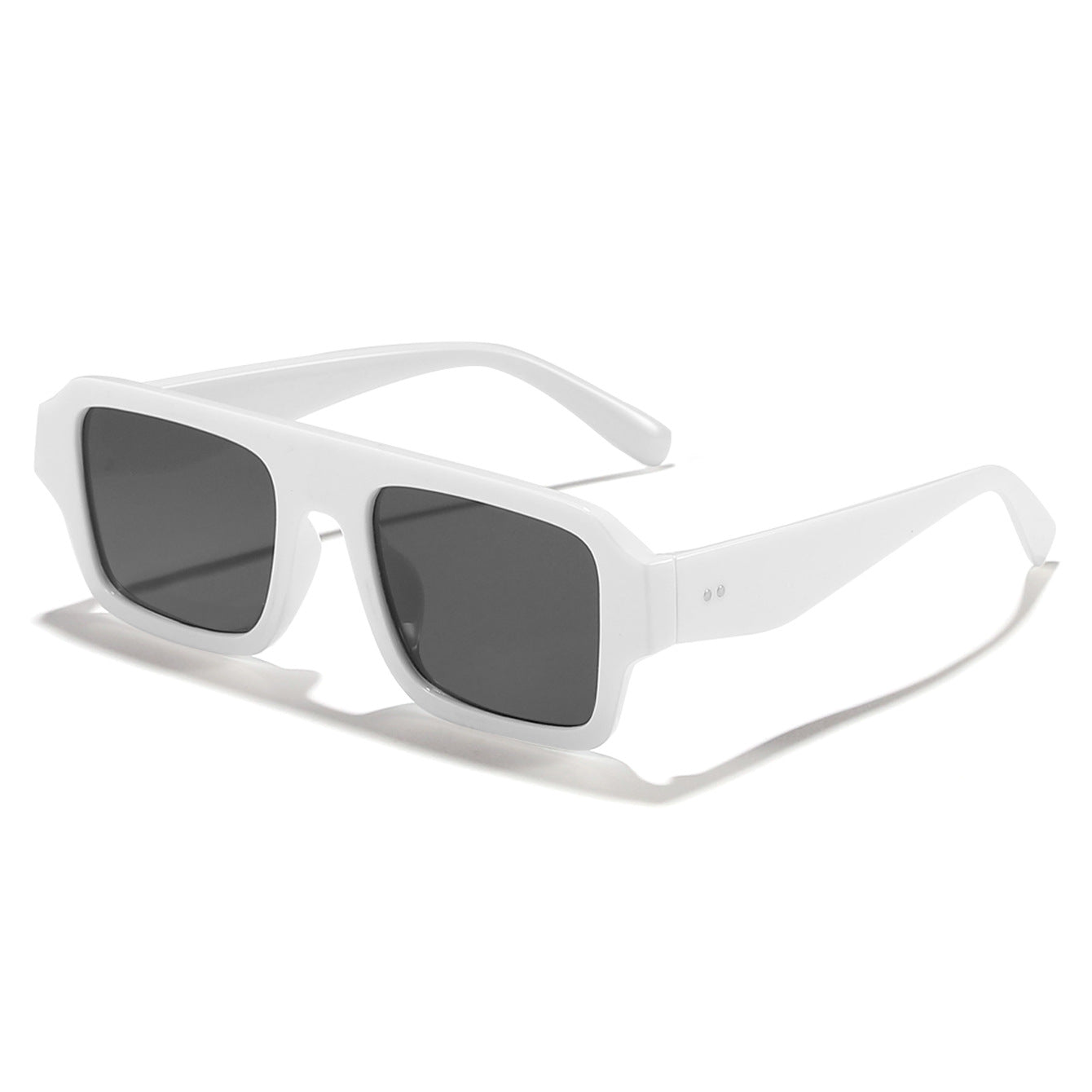 Damen moderne quadratische Sonnenbrille mit robustem Kunststoffrahmen Brehn