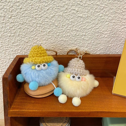 Verspielter Fuzzy Charakter Schlüsselanhänger Brehn